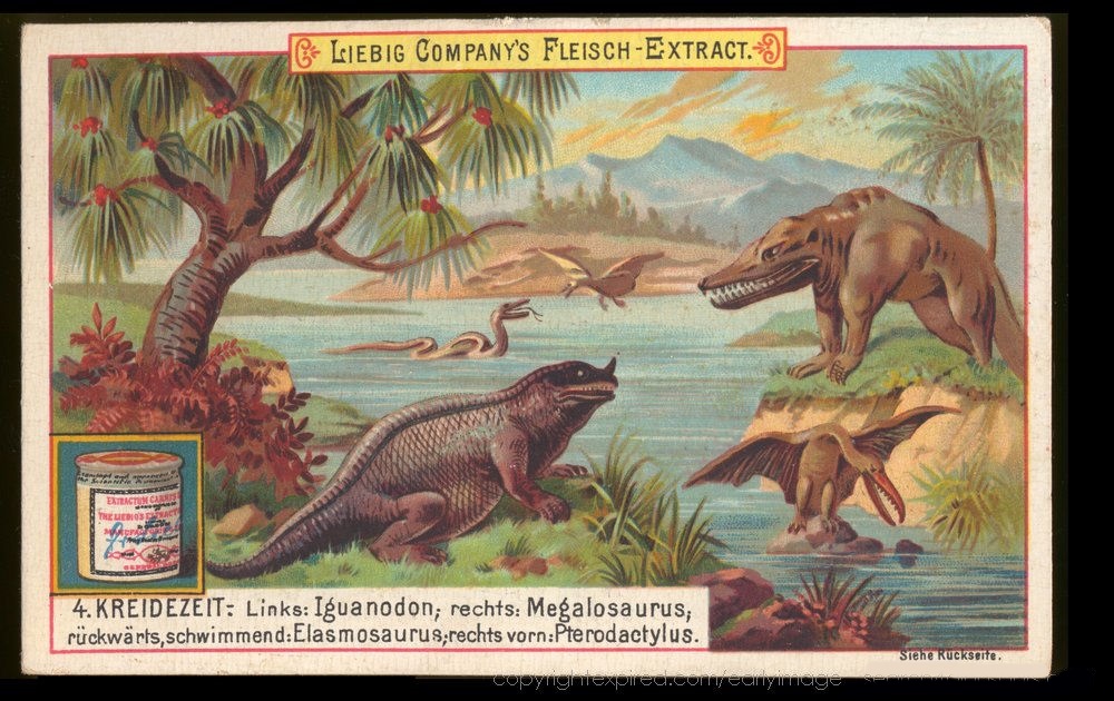 Iguanodon and Megalosaurus