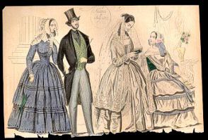 Columbian Magazine July 1844 Fashions