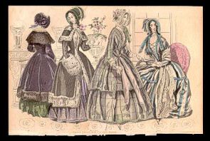 Columbian Magazine November 1844 Fashions