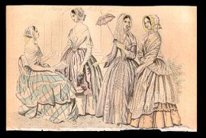 Columbian Magazine October 1844 Fashions