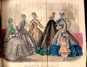 Godey's Magazine February 1864 Fashions