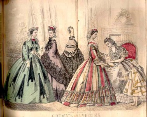 Godey's Magazine July 1864 Fashions