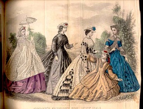 Godey's Magazine June 1864 Fashions