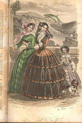 Graham's Magazine 1851 Fashions