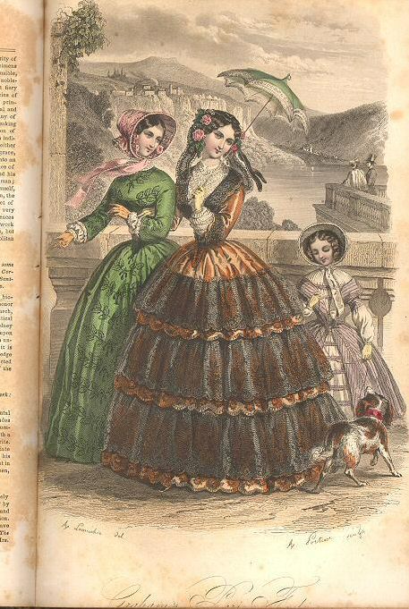 Graham's Magazine 1851 Fashion 2