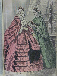 Peterson's Magazine March 1860 Fashions