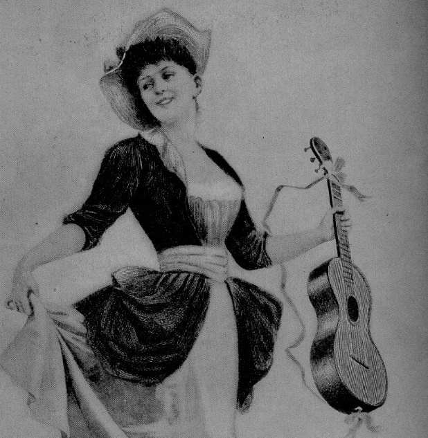 Munsey's Antique Guitar Picture 1895