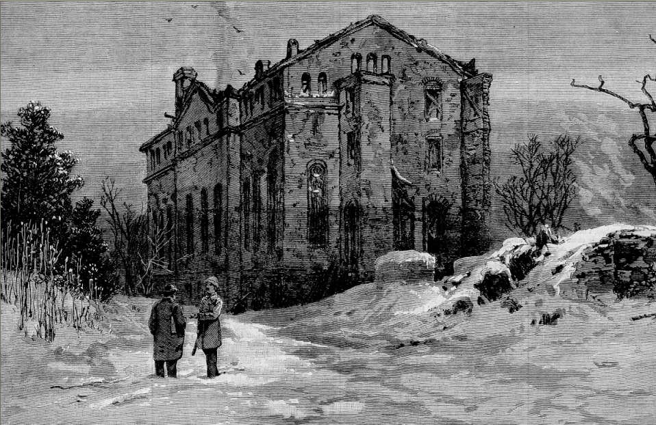 Mount Saint Vincent after the fire 1881