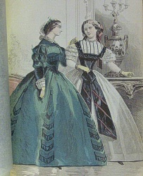 Peterson's Magazine July 1860 Fashions